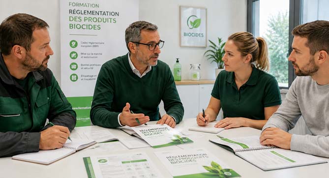 formation certibiocide destinée aux décideurs acquéreurs distributeurs et utilisateurs professionnels