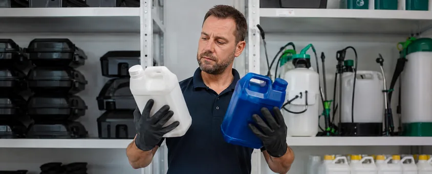 Responsable choisissant les produits de lutte anti-nuisibles de son établissement