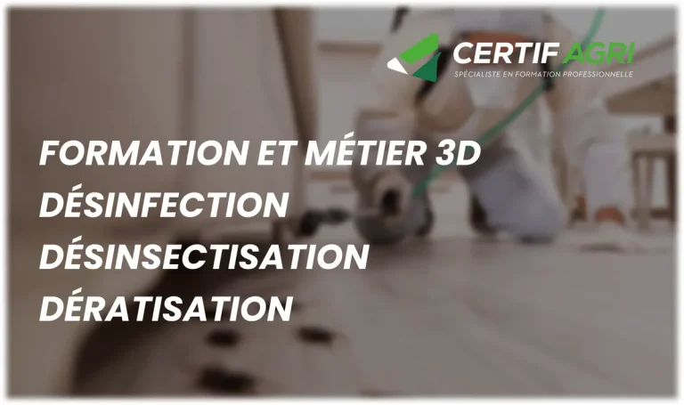 Formation désinfection désinsectisation dératisation et métier 3D