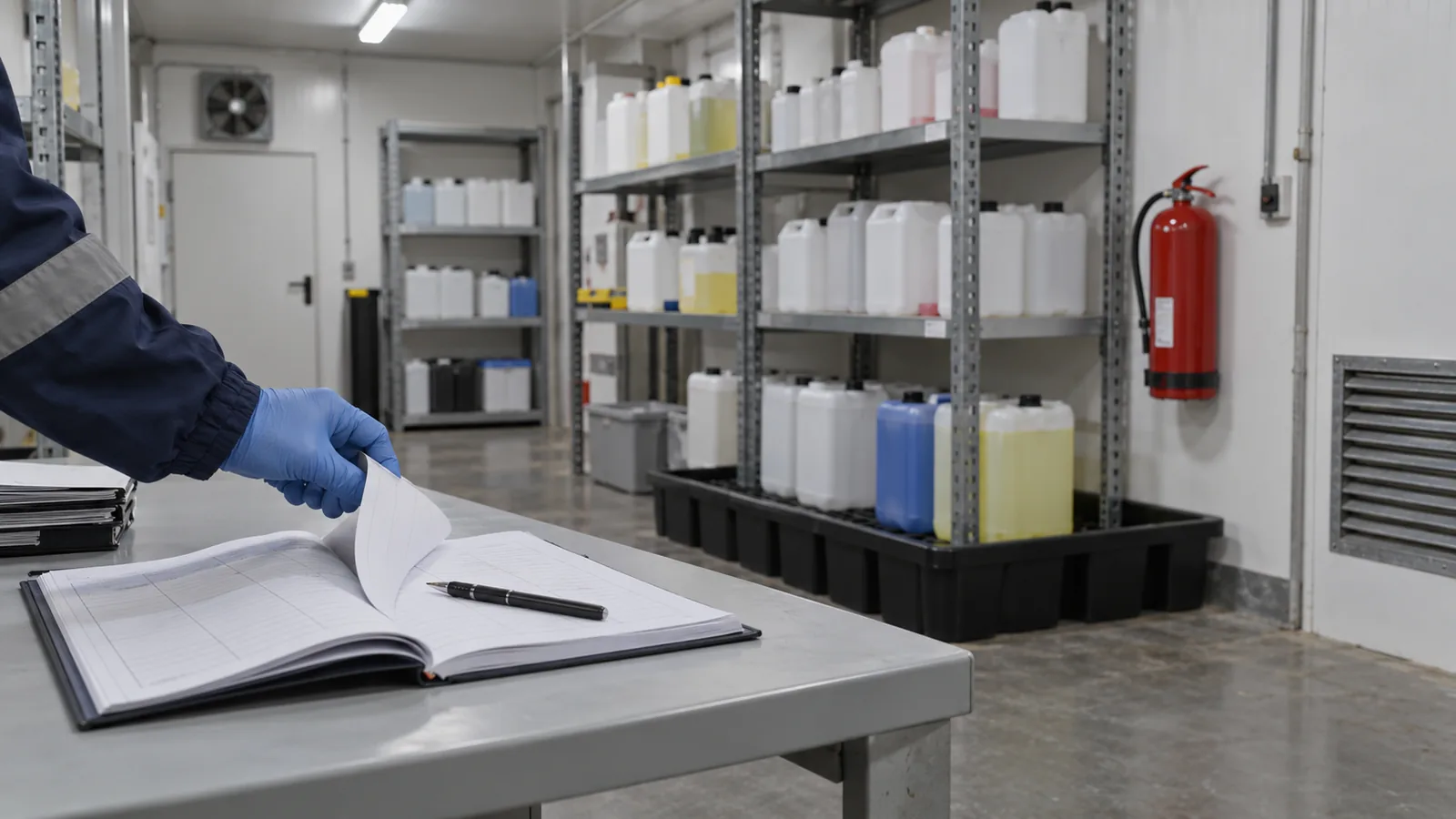 Registre de traçabilité et local de stockage conformes au règlement biocide européen